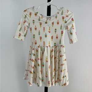 Dot Dot Smile white ice cream cone dress size 12-24 months new with tags